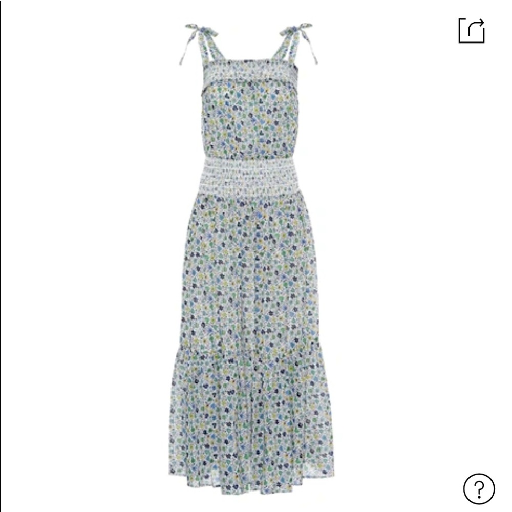 TORY BURCH
Smocked Floral-print Cotton-voile Maxi Dress In Multicolour